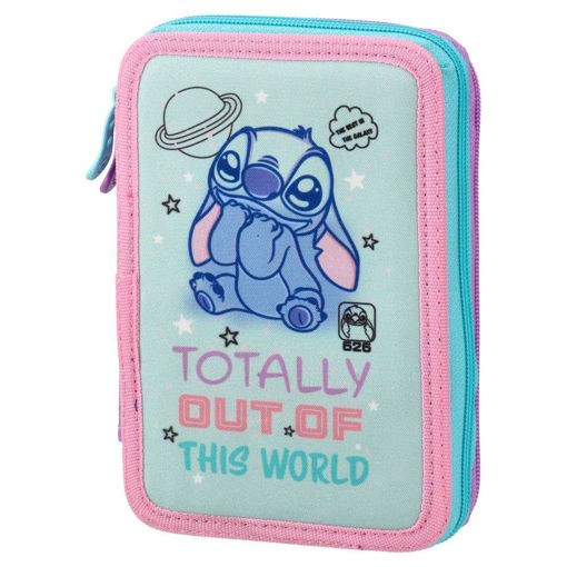 Picture of STITCH 2 ZIP FULL PENCIL CASE